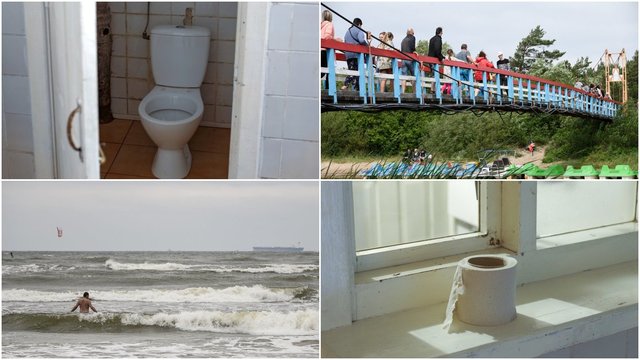 Poilsiautojai pakraupę – Šventosios pajūryje vos vienas viešas tualetas: eina į jūrą arba moka 2 eurus