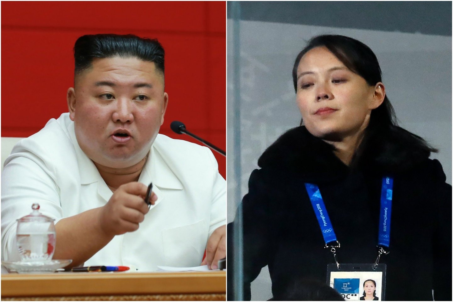  Teigiama, kad K.Jong-Unui panirus į komą Šiaurės Korėjos valdymą laikinai perima jo sesuo.<br> lrytas.lt koliažas.