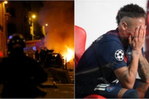 Liūdesys dėl pralaimėjimo Paryžiuje virto įniršiu: prasidėjo riaušės, degė automobiliai, suimti 83 žmonės
