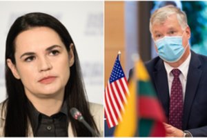 JAV diplomatas Vilniuje susitiko su S. Cichanouskaja, sako, kad amerikiečiai nesikiš