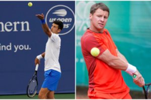 N. Džokovičius po dvikovos su R. Berankiu gyrė lietuvį: „Laimėti galėjo bet kuris iš mūsų“