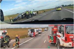 Pasvalio r. susidūrė vilkikas ir lengvasis automobilis: ligoninėje atsidūrė keturios moterys