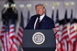 JAV prezidentas D. Trumpas sutiko tapti Respublikonų partijos kandidatu ir užsipuolė oponentą