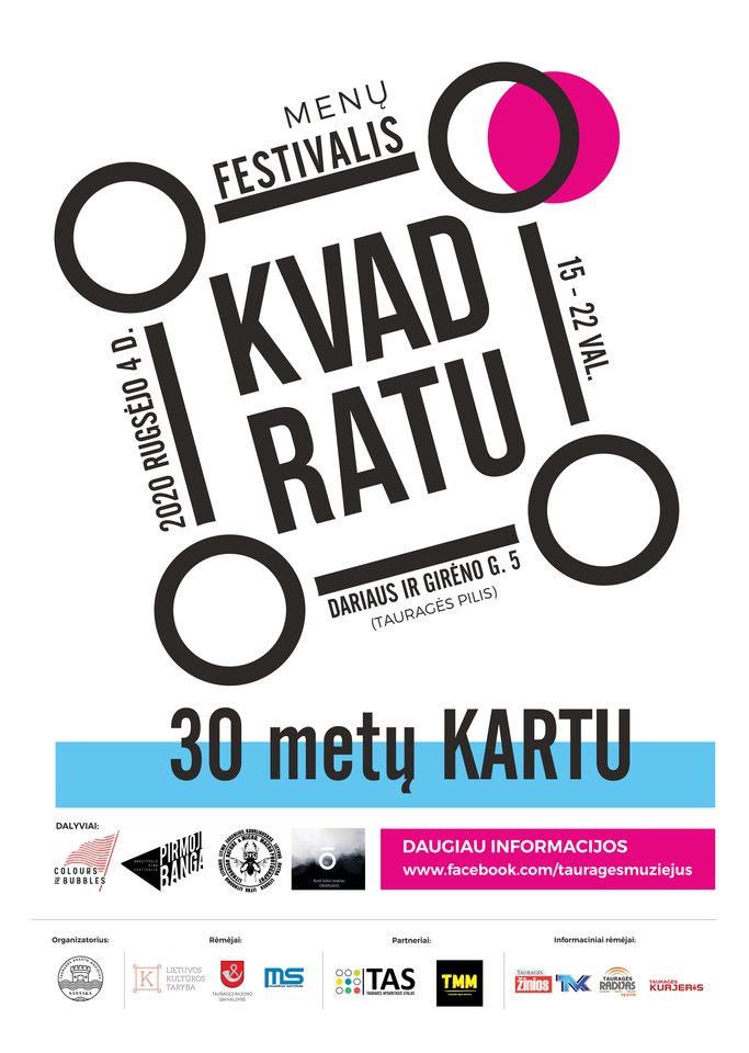 Menų festivalis „Kvadratu“ atiduos duoklę 30-ąjį gimtadienį švenčiančiam Tauragės krašto muziejui „Santaka“.