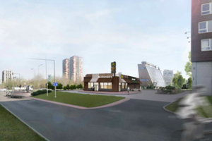 Pakeliui į vilniečių pamėgtą rajoną kyla greitojo maisto restoranas