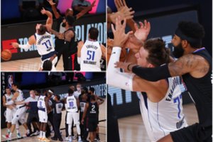 Talžomo ir vos nesusimušusio L. Dončičiaus sezonas baigtas: Dalasas neatsilaikė prieš „Clippers“