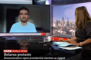 BBC televizijoje – dėmesys įvykiams Baltarusijoje: M. Milta prabilo apie pokyčius tarp protestuotojų