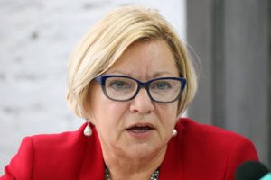 Minske sulaikyta opozicijos Koordinacinės tarybos prezidiumo narė L. Vlasava