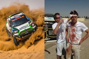 Vaidotas Žala apie pirmą startą bekelės lenktynėse: 2 minutės prie vairo ir 18 siūlių galvoje