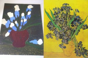 Rugsėjo 1-osios gėlė žurnalistę įkvepia tapyti