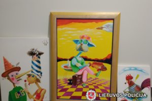 Vilniuje sulaikyti meno kūrinių vagys net nenumanė, kiek vertas jų grobis
