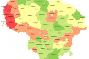 Sudarė žemėlapį, kuriose Lietuvos vietose gyventi pavojingiausia dėl stichijos padaromos žalos