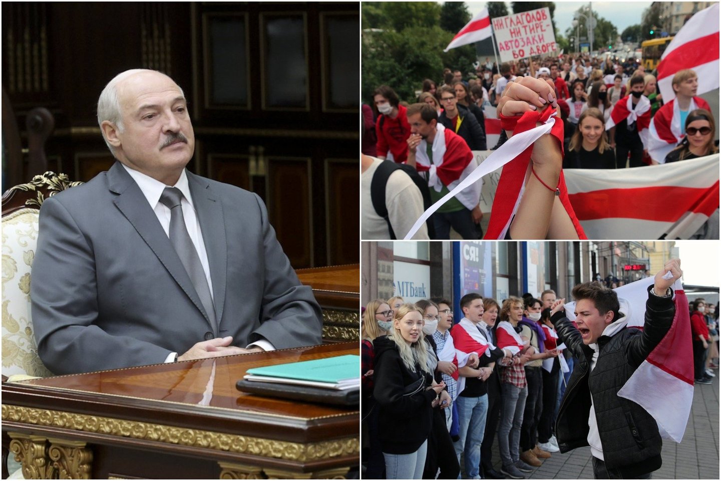 A.Lukašenka Baltarusijoje po rinkimų sulaukė milžiniško pasipriešinimo.