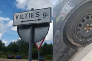 Gyventojus ragina vienytis prieš vandalus: subadytas padangas skaičiuoja dešimtimis