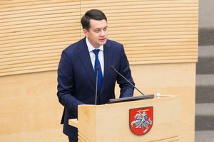 Ukrainos parlamento vadovas Vilniuje: Baltarusijos valdžia turi ieškoti sutarimo su savo žmonėmis