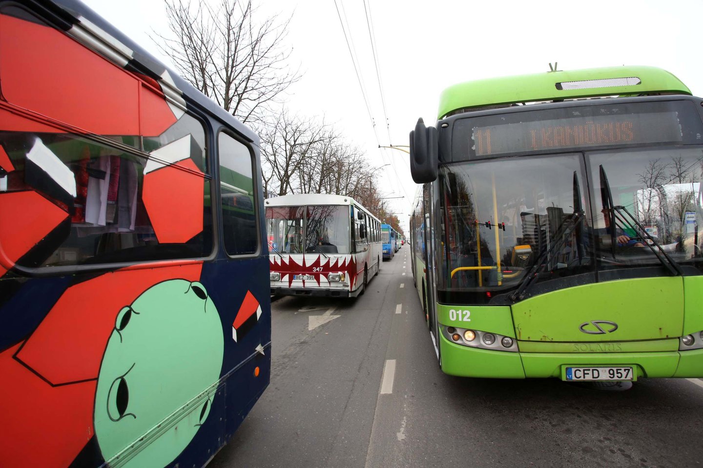 „Kauno autobusai“ parką netruks papildyti 21 naujas troleibusas.<br>M.Patašiaus nuotr.