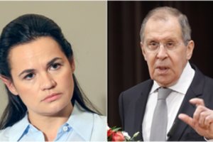 S. Cichanouskajos pareiškimus S. Lavrovas sieja su jos buvimu Lietuvoje