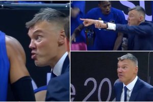 Pralaimėtame finale – sunkiai valdomos Š. Jasikevičiaus emocijos