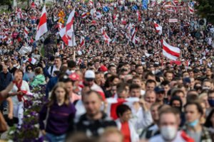 Baltarusijos VRM: sekmadienį per protestus sulaikyti 774 žmonės