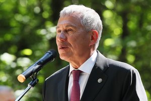 Tatarstano prezidento rinkimuose užtikrintai pirmauja „Vieningosios Rusijos“ kandidatas