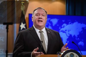 M. Pompeo: užkulisiuose tebevyksta derybos tarp JAV ir Šiaurės Korėjos