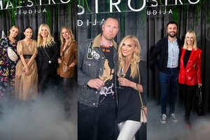 Grožio studijos atidaryme –  į Lietuvą grįžę Darius ir Gintarė Songailos