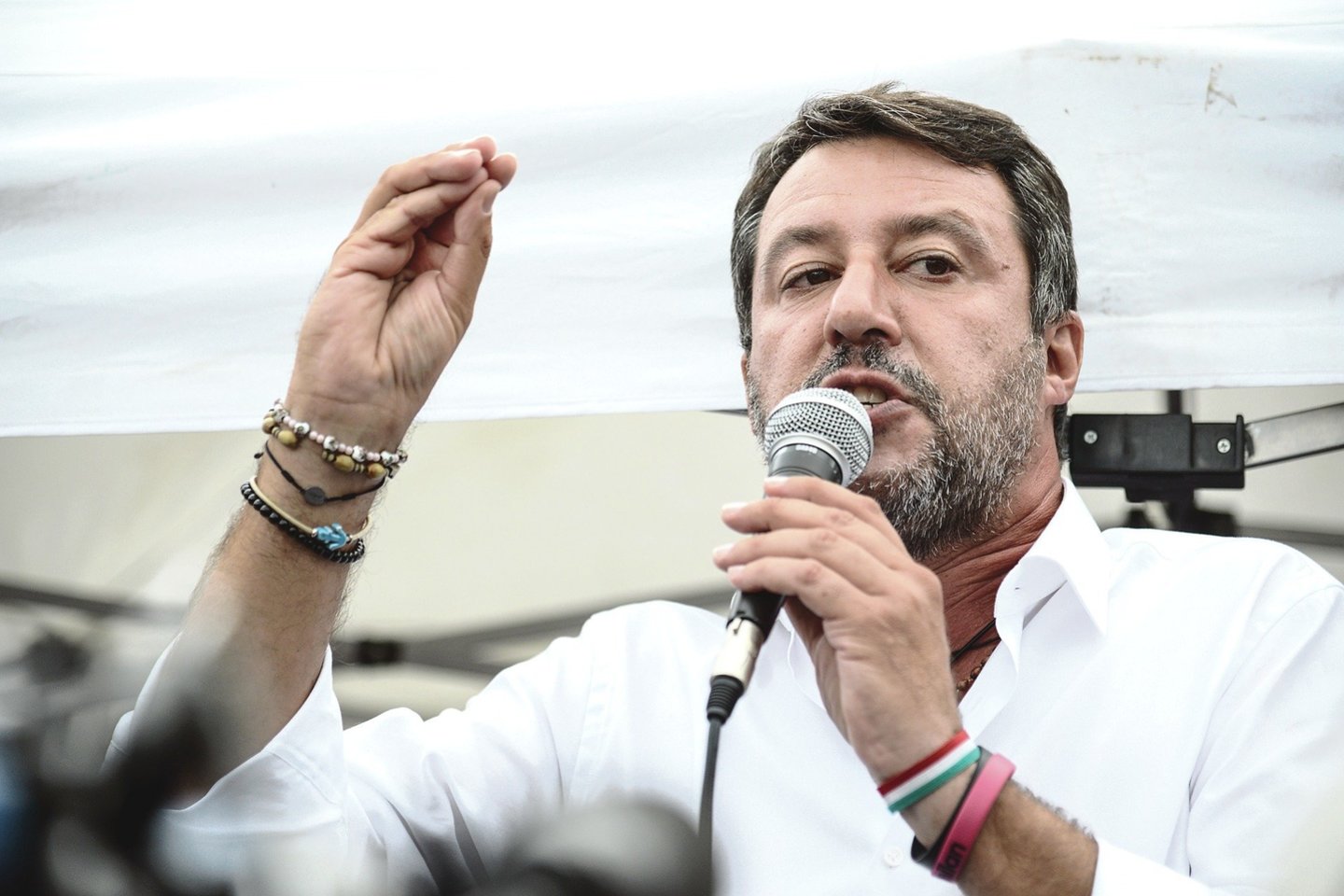 „Varžybos Toskanoje bus lemtingos Matteo Salvini“, kurio populiarumas per pandemiją nusmuko, AFP teigė B. Fiammeri.<br>„ZUMA Press“/„Scanpix“ nuotr.