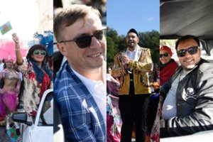 Romų festivalyje Radžis draugus vežiojo prabangiu automobiliu