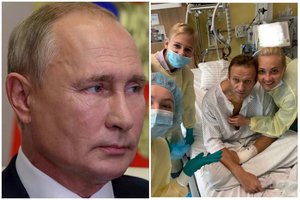 V. Putinas pareiškė, kad A. Navalnas galėjo apsinuodyti pats