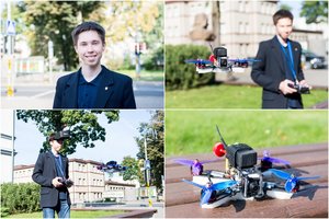 Lietuvis moksleivis sukūrė savadarbį droną – ir nežada tuo apsiriboti
