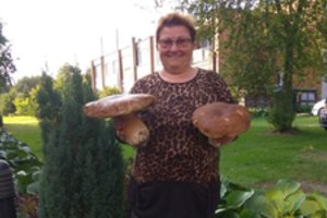 Moteris iš Kėdainių r. rado grybų karalių – baravykas svėrė daugiau nei 1,6 kilogramo
