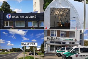 Liepsnojančiu koronaviruso židiniu tapusių Raseinių savaitgalis: sugriežtintos rekomendacijos ir pasitelkta policija