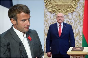 E. Macronas: „Akivaizdu, jog A. Lukašenka turi trauktis“