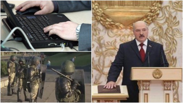Baltarusijos programišiai įsilaužė į televiziją: vietoje vakaro žinių transliavo OMON žiaurumą