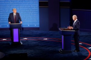 Pagiežos kupini debatai: Donaldas Trumpas ir Joe Bidenas aršiai kibo į atlapus