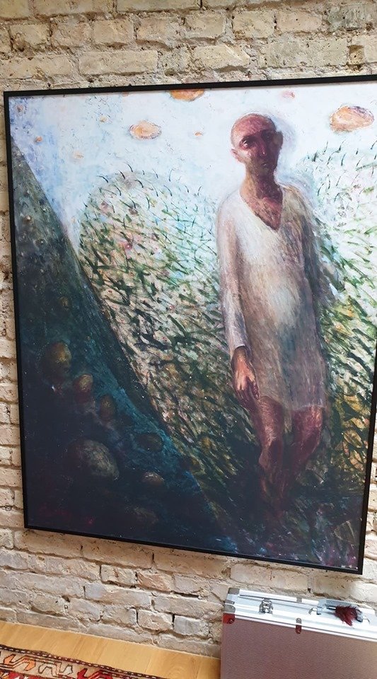 2019-aisiais Saulius Urbonavičius-Samas labdaros aukcionui padovanojo Samas paveikslo „Angelas“ reprodukciją.<br>Asmeninio albumo nuotr.