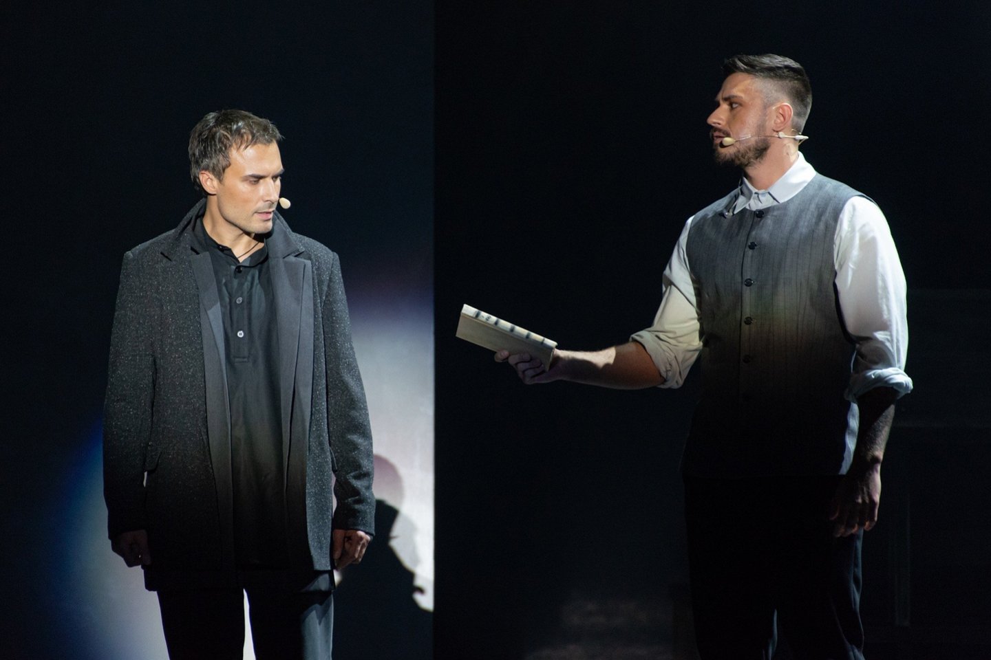 Muzikinio spektaklio „Mažvydas“ turas perkeliamas į kitus metus. <br> M.Aleksos nuotr.