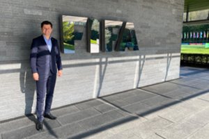 T. Danilevičius po susitikimo su G. Infantino: „Džiaugiamės FIFA palaikymu ir pagalba“