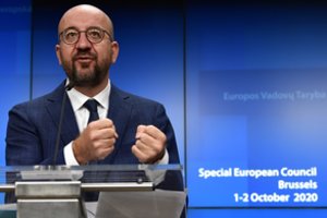 Ch. Michelis apie A. Lukašenkos įtraukimą į sankcijų sąrašą: „stebėsime įvykių eigą“