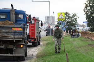 Sostinėje radus sprogmenį buvo įvestas planas „Skydas“