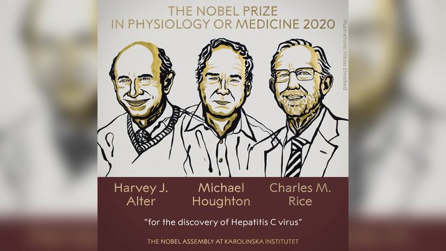 Paskelbti Nobelio medicinos premijos laureatai: pagerbti už hepatito C viruso atradimą