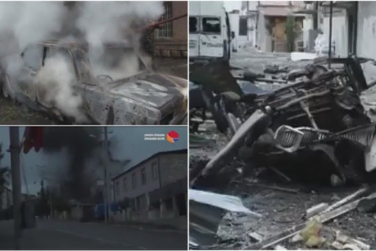 Kraupūs vaizdai iš Kalnų Karabacho regiono: intensyvėjant kovoms nerimaujama dėl taikių civilių