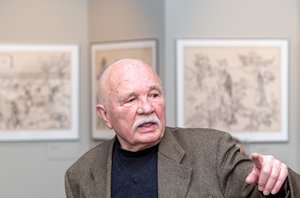 Pirmą kartą atidaroma retrospektyvinė menininko Petro Repšio darbų paroda