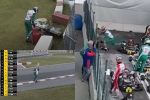 Kartingo čempionate – muštynės: trasos nepasidaliję lenktynininkai susiplakė, į galvą skriejo net buferis