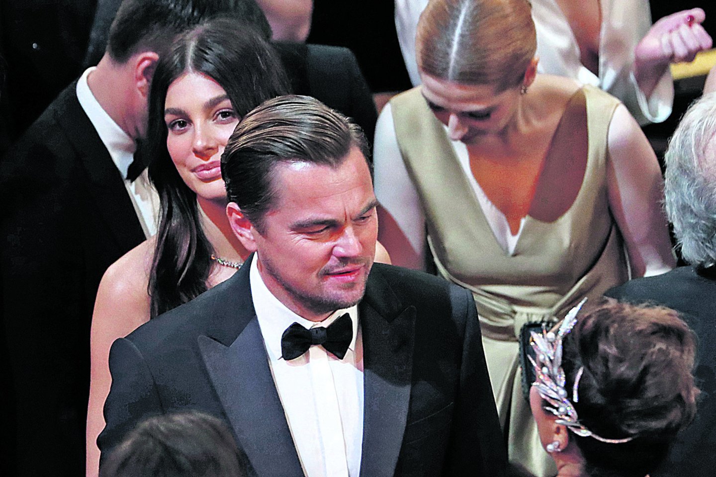 Šiemet L.DiCaprio ir C.Morrone kartu dalyvavo „Oskarų“ teikimo ceremonijoje.<br>„Reuters“ nuotr.