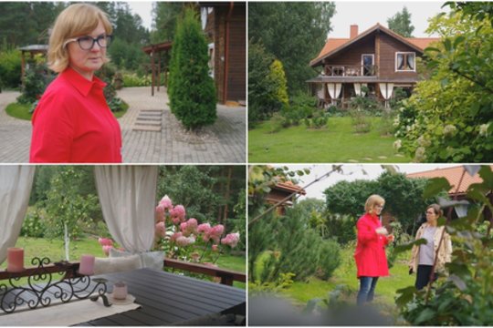 Sostinę į gyvenimą pamiškėje iškeitusi moteris stebina išskirtine sodyba: sukūrė rojaus vertą vietą