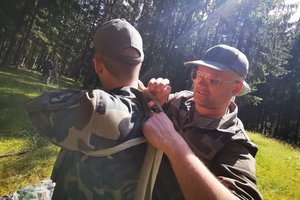 Šaulių pratybose dalyvavęs Edvardas Žičkus išmoko daug pamokų