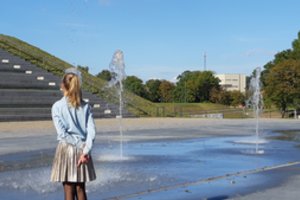 Klaipėdos tvirtovės pylimai atgijo – trykšta neregėtas fontanas