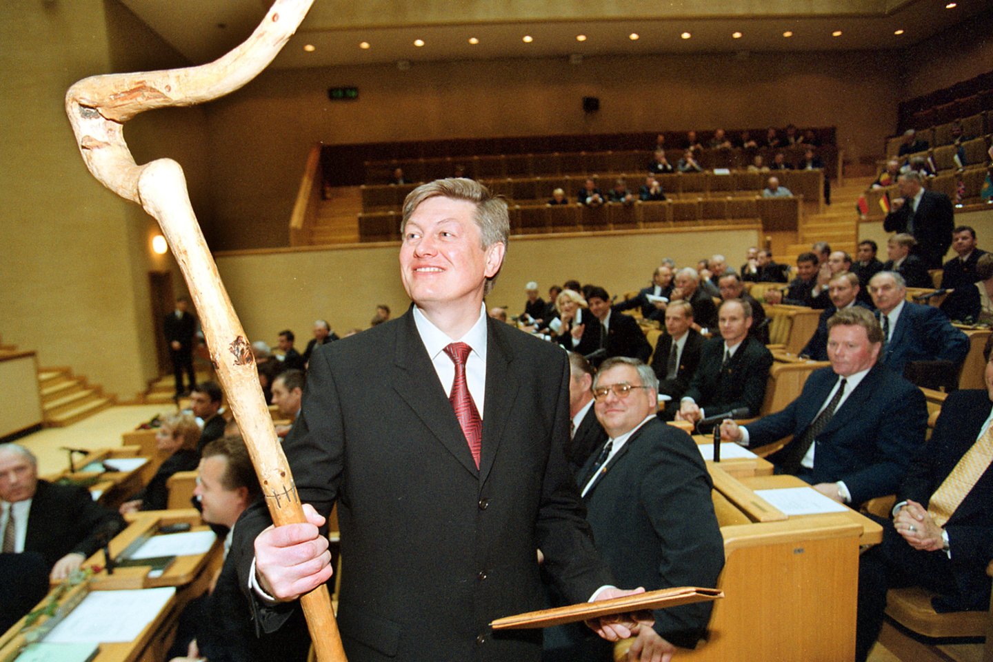 2000 m. Seimo pirmininku išrinktas Naujosios sąjungos pirmininkas Artūras Paulauskas.<br>P.Lileikio nuotr.