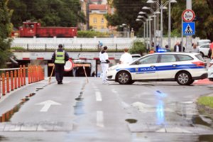 Kroatijoje ginkluotas užpuolikas šalia parlamento pašovė policininką